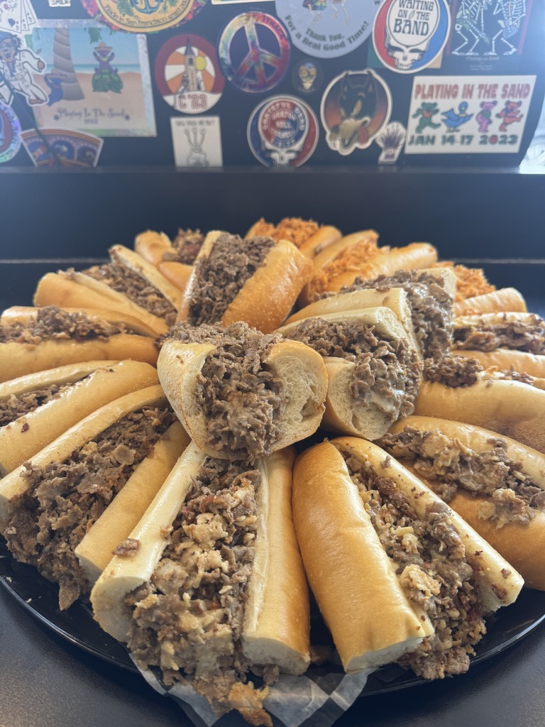 Cheesesteak party tray